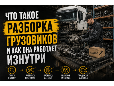 Как работает разборка грузовиков: от автомобиля-донора до готовой запчасти Как работает разборка грузовиков: от автомобиля-донора до готовой запчасти